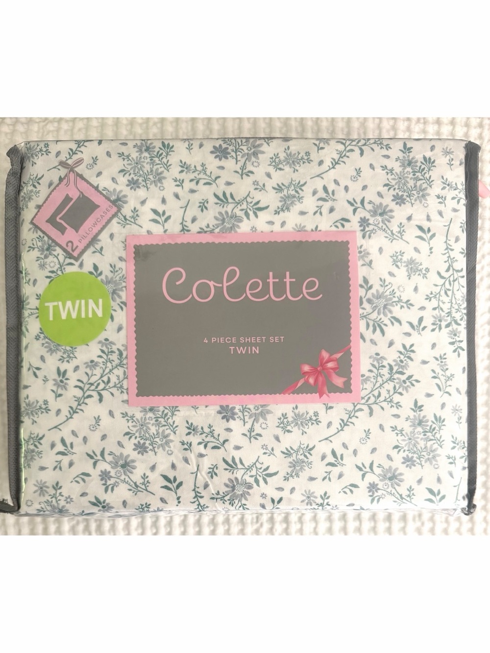 Colette Twin Sheet Set 4pc Bedding Ditsy Floral Botanical Cottagecore Shabby New
